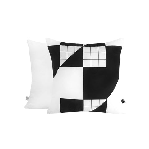 Cross Grid Square Cushion